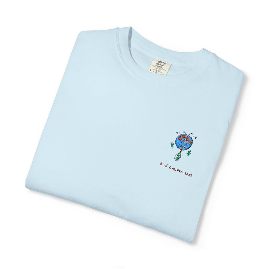 Blue Monster Embroidered T-shirt