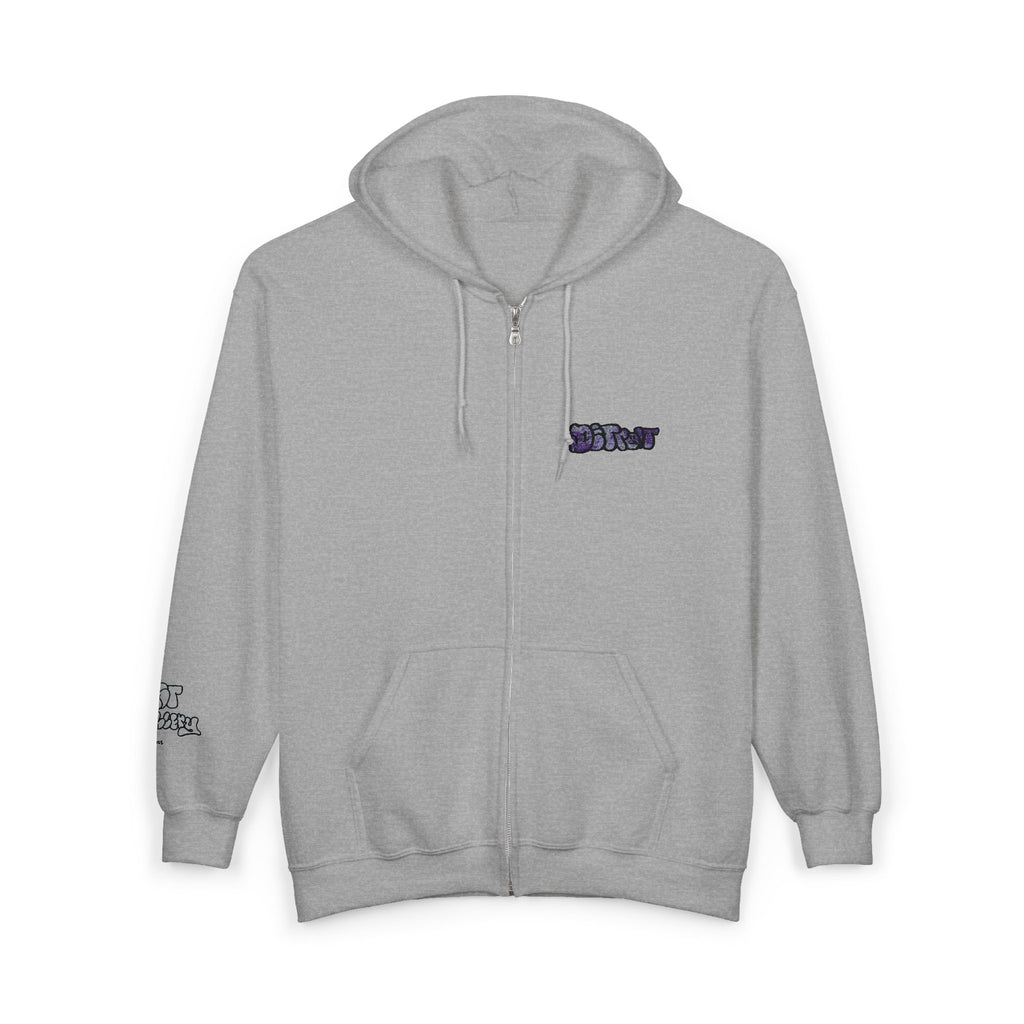 Detroit Embroidered Full Zip Hooded Sweatshirt