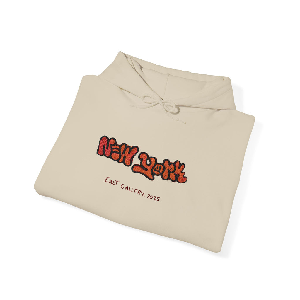 New York Embroidered Hooded Sweatshirt