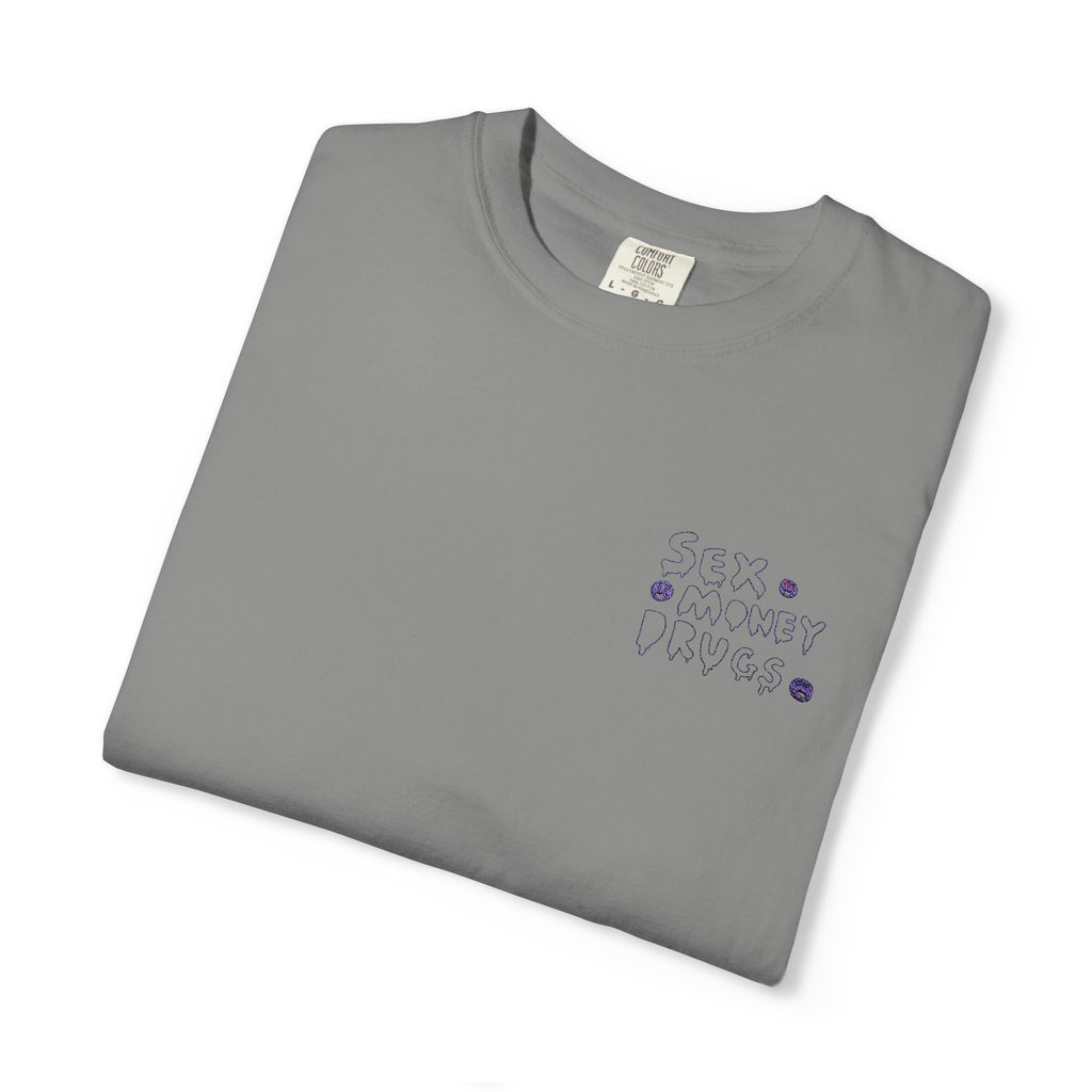 Sex Money Drugs - Embroidery Stitch T-shirt