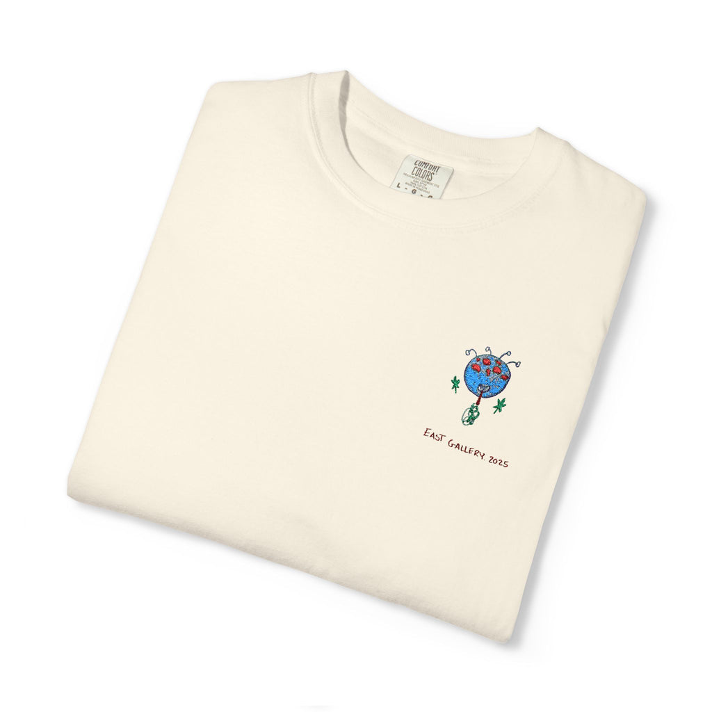 Blue Monster Embroidered T-shirt