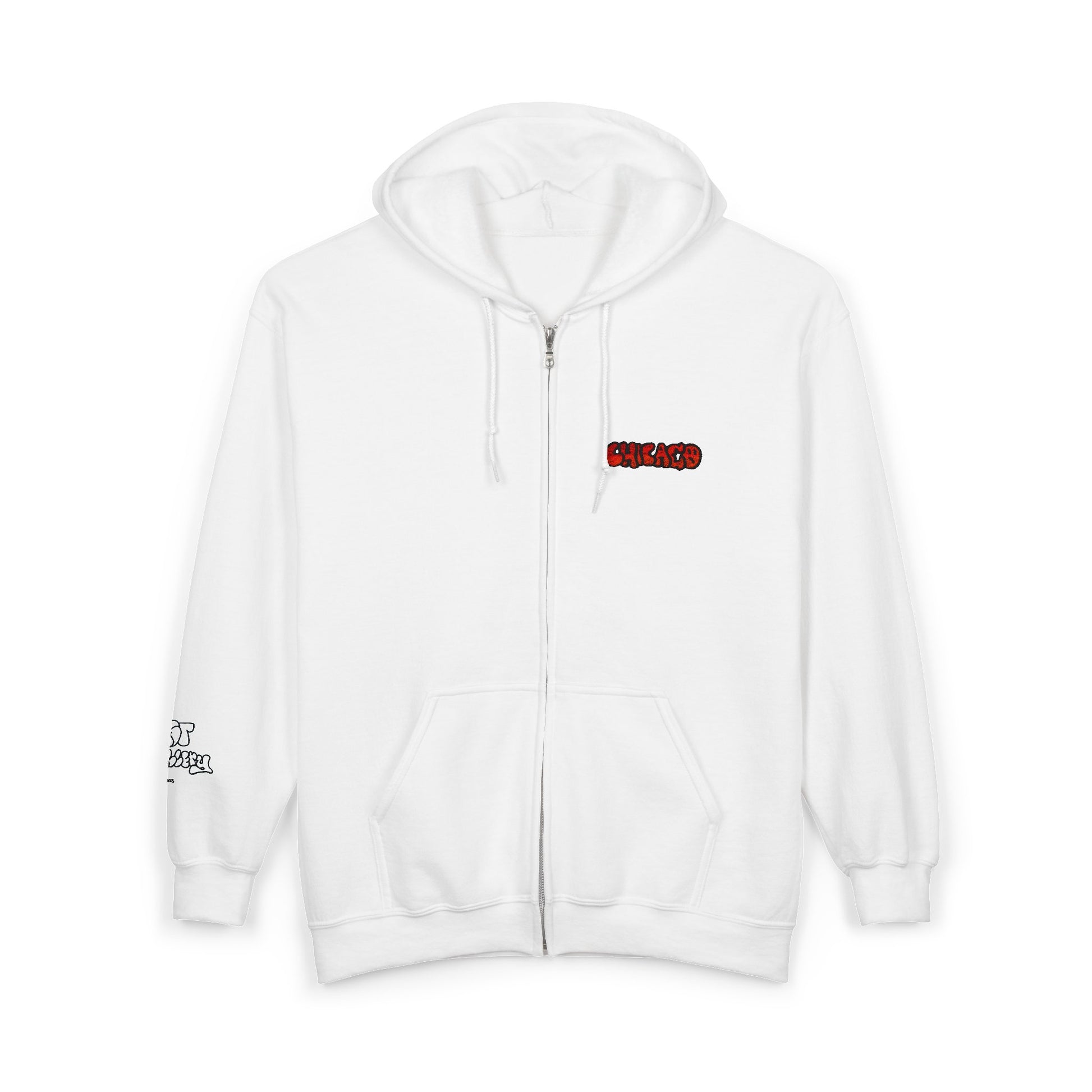 Chicago Embroidered Full Zip Hooded Sweatshirt