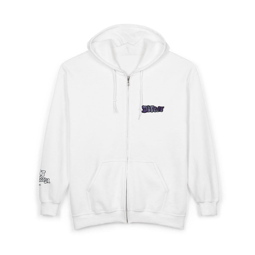 Detroit Embroidered Full Zip Hooded Sweatshirt
