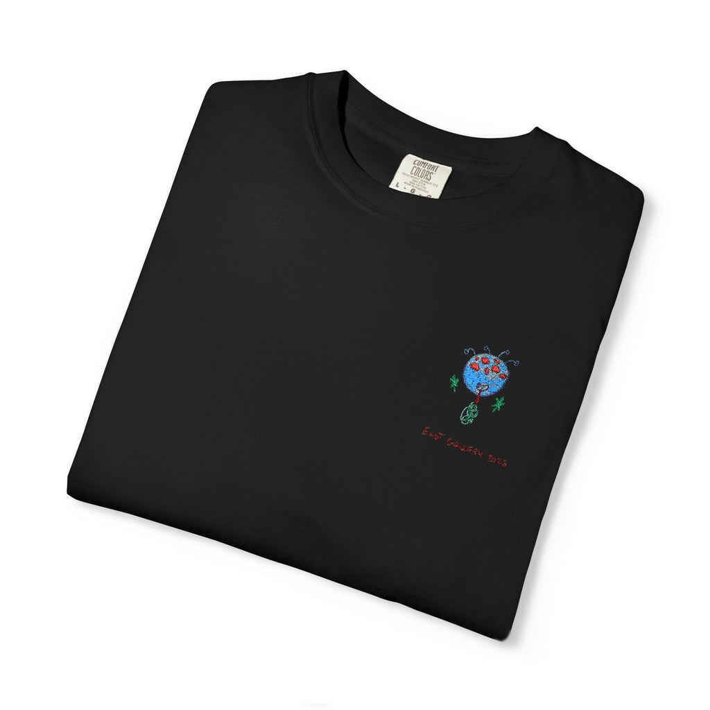 Blue Monster Embroidered T-shirt