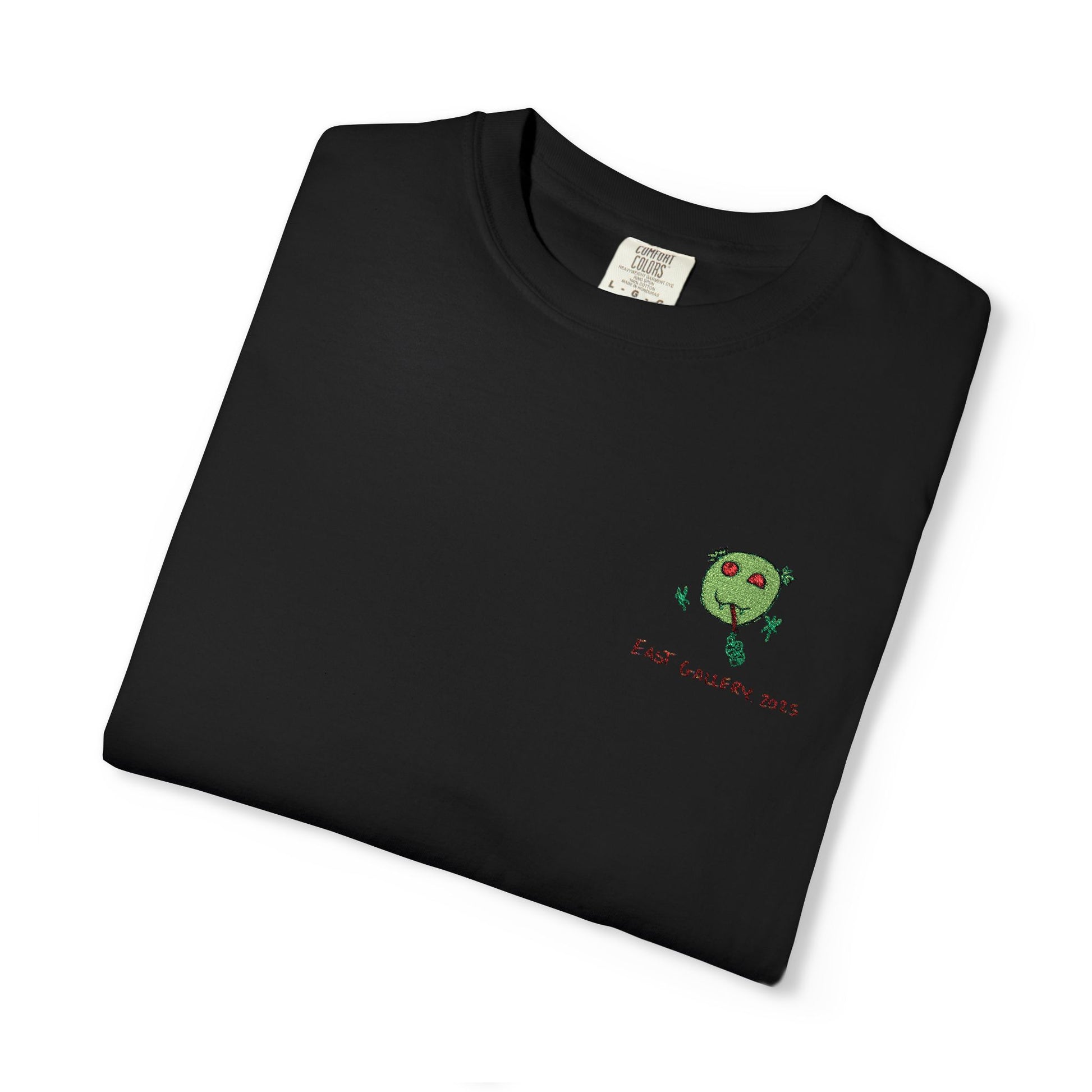 Green Monster Embroidered T-shirt