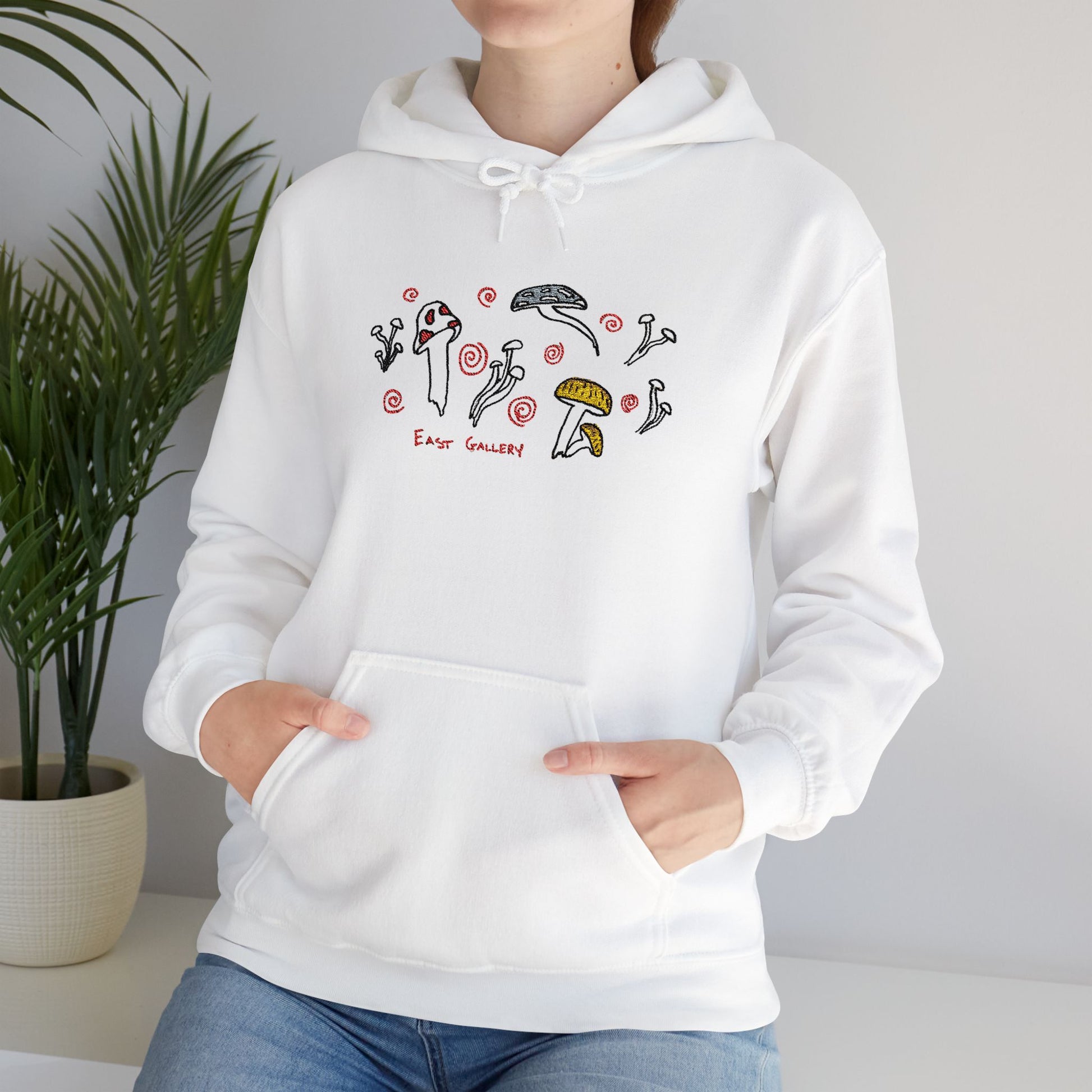 East Gallery Shroom Embroidered Hooded Sweatshirt