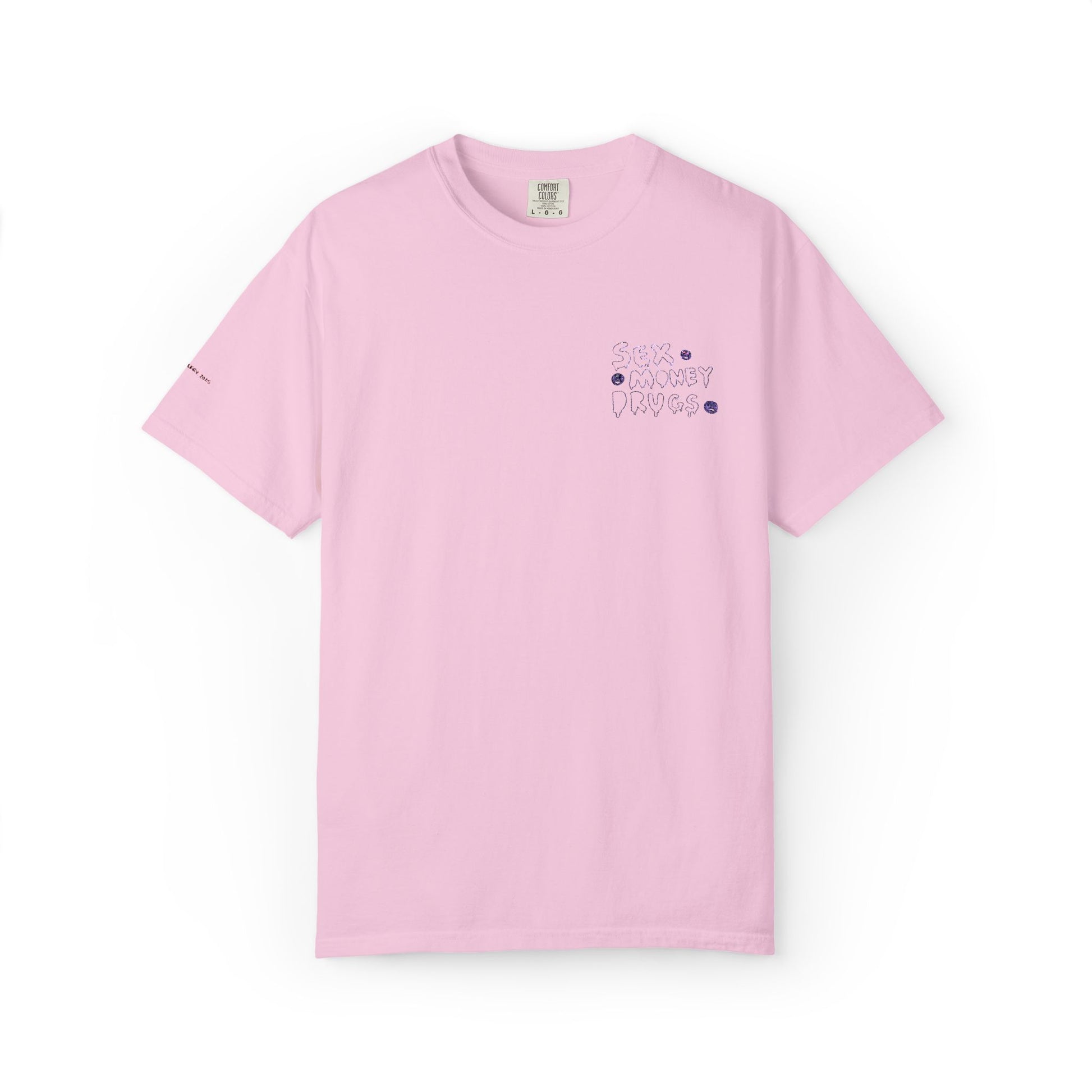 Sex Money Drugs - Embroidery Stitch T-shirt