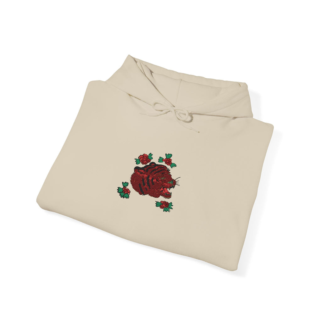Tiger Embroidered Hooded Sweatshirt