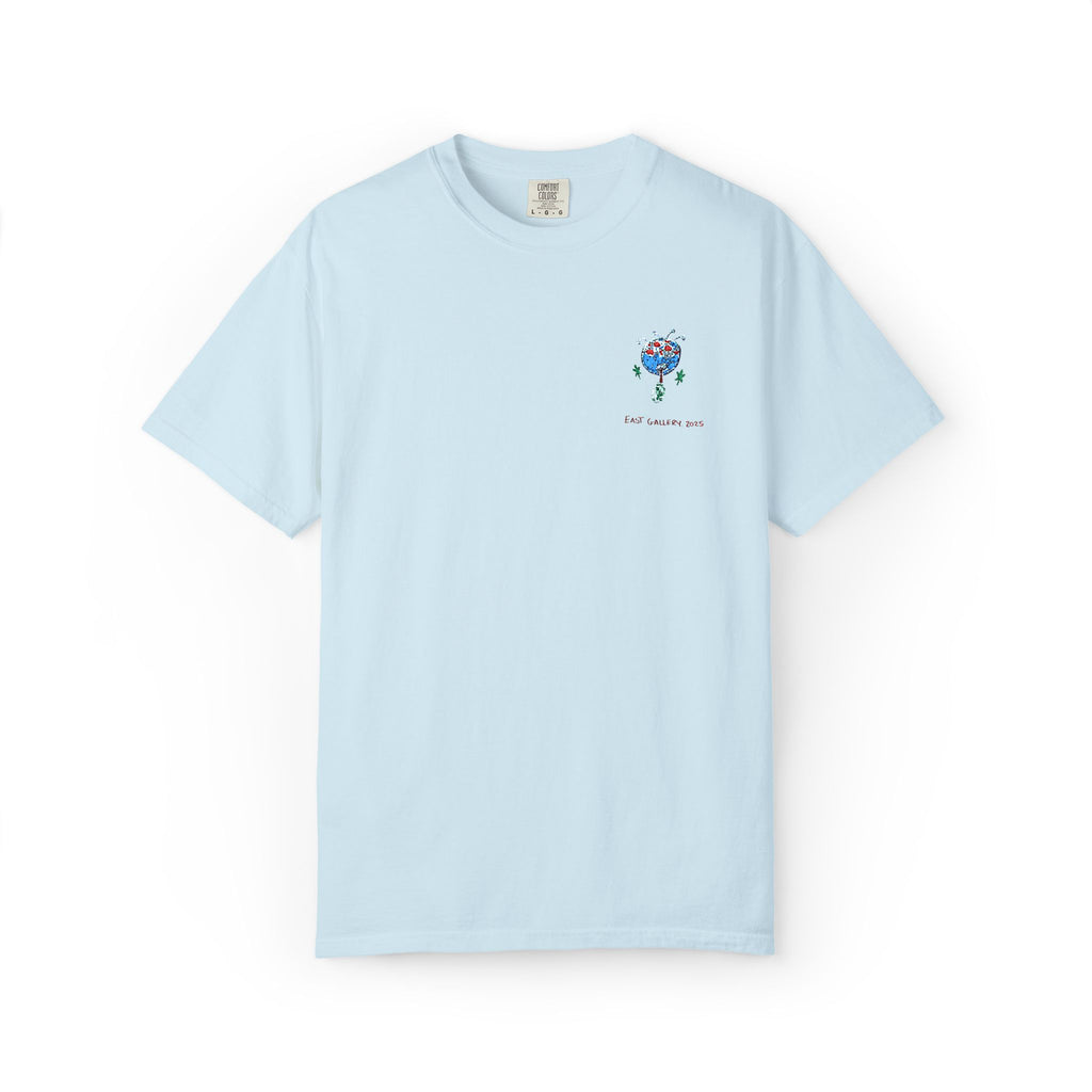 Blue Monster Embroidered T-shirt