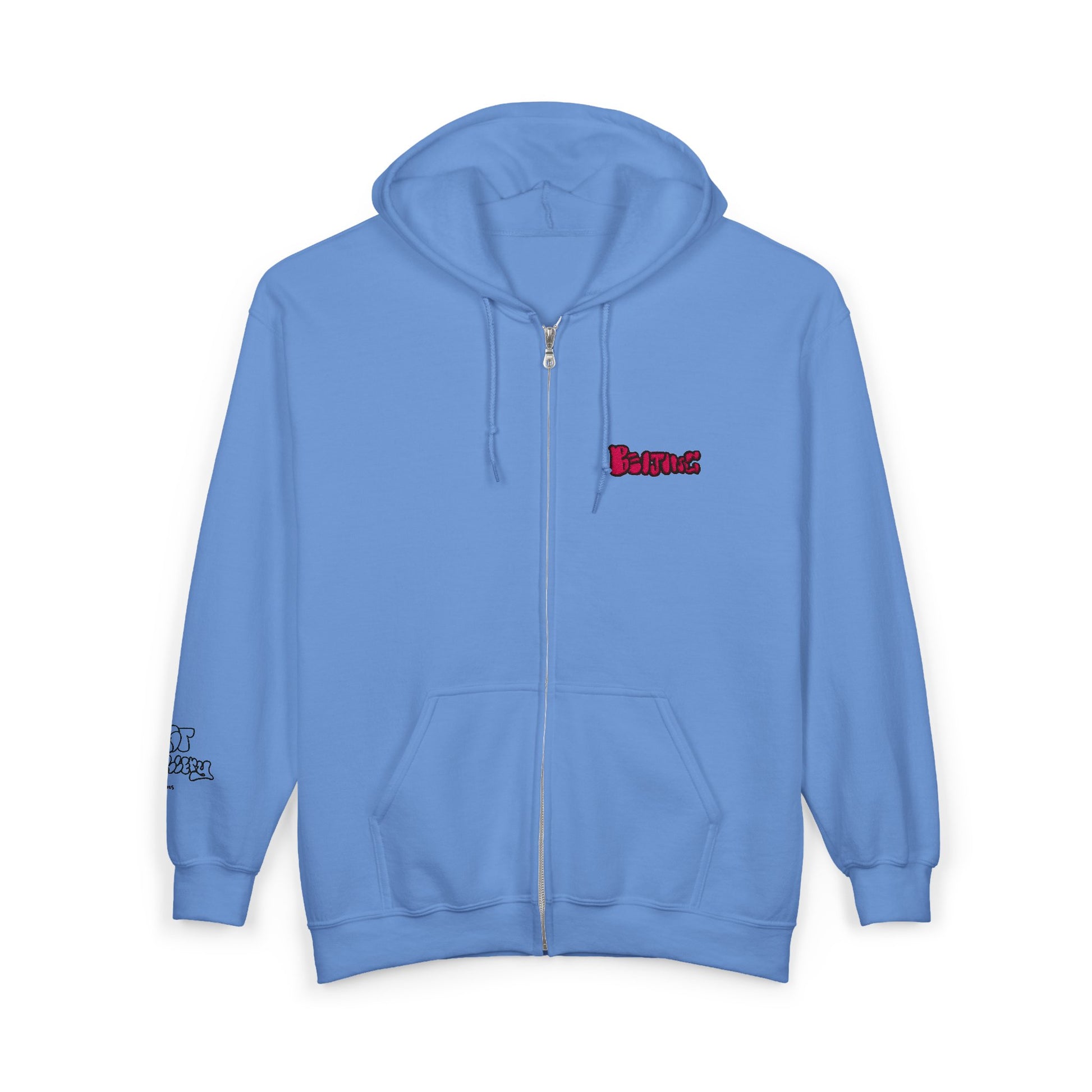 Beijing Embroidered Full Zip Hooded Sweatshirt