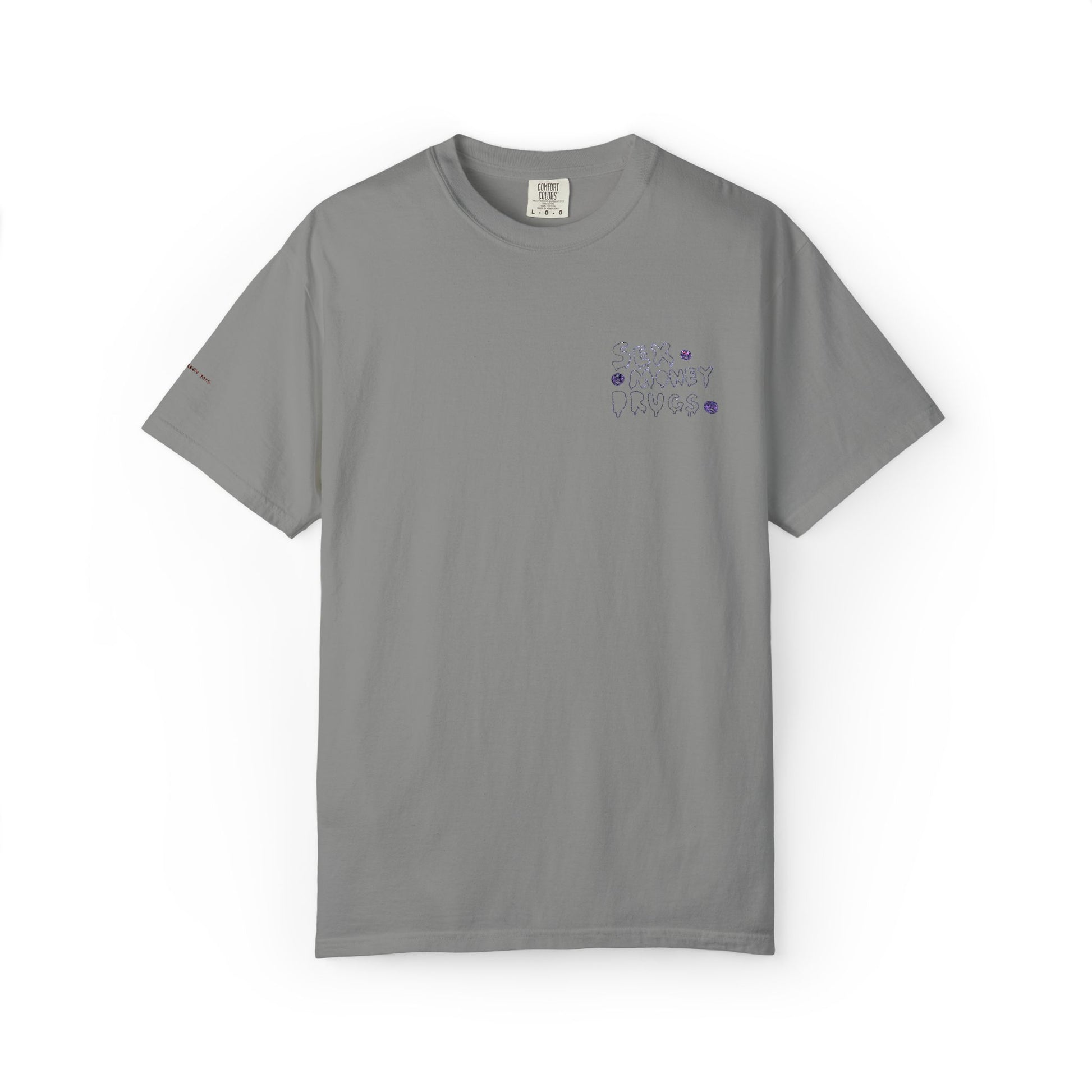 Sex Money Drugs - Embroidery Stitch T-shirt