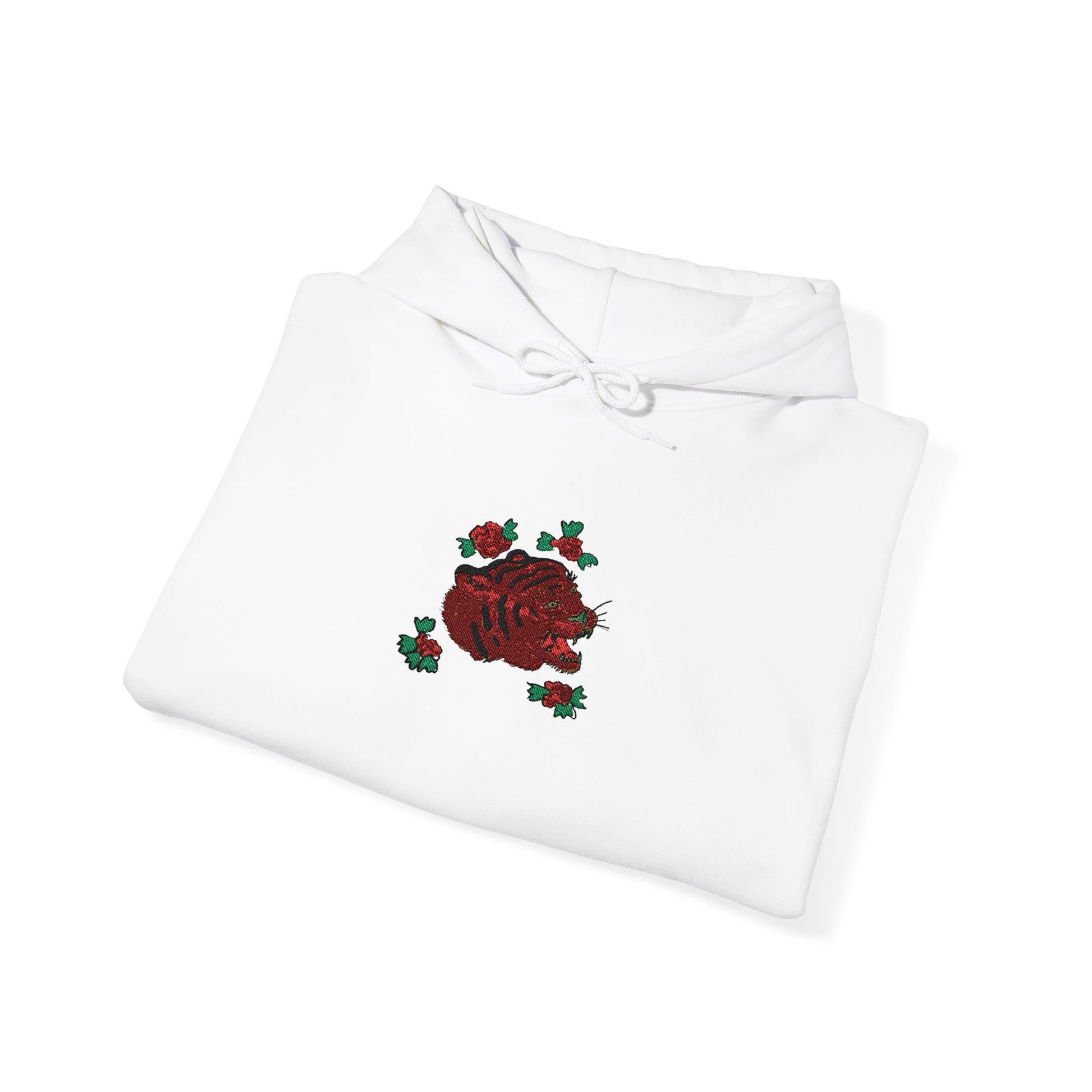Tiger Embroidered Hooded Sweatshirt