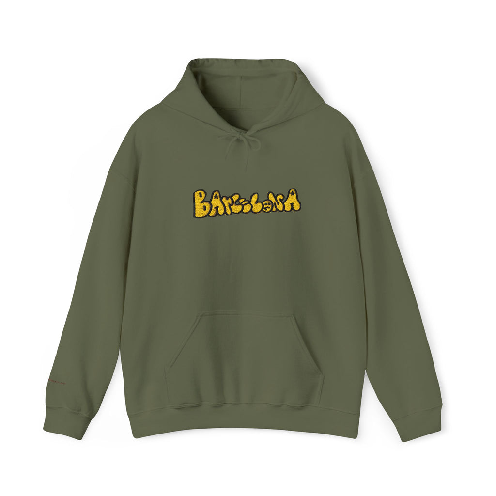 Barcelona Embroidered Hooded Sweatshirt