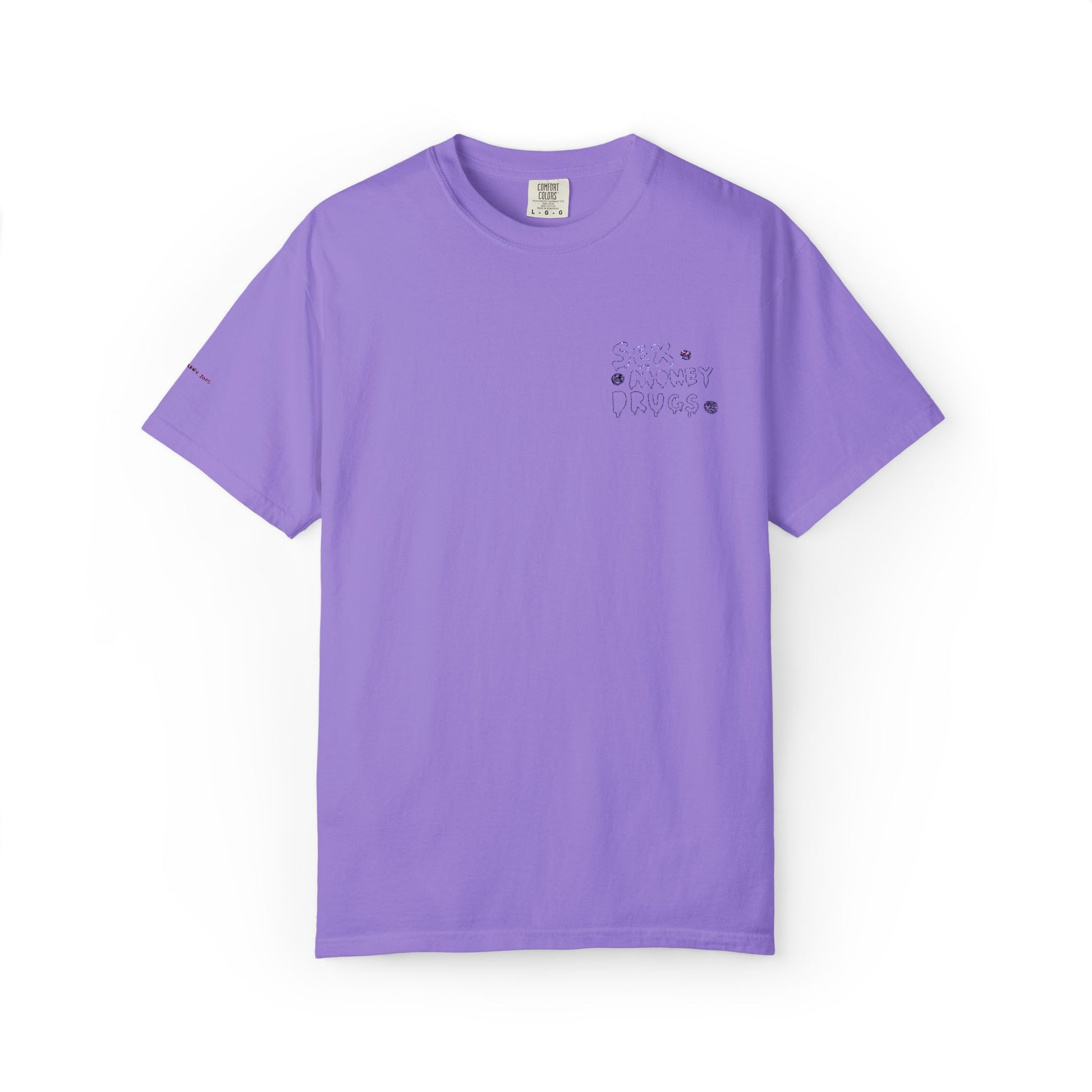 Sex Money Drugs - Embroidery Stitch T-shirt