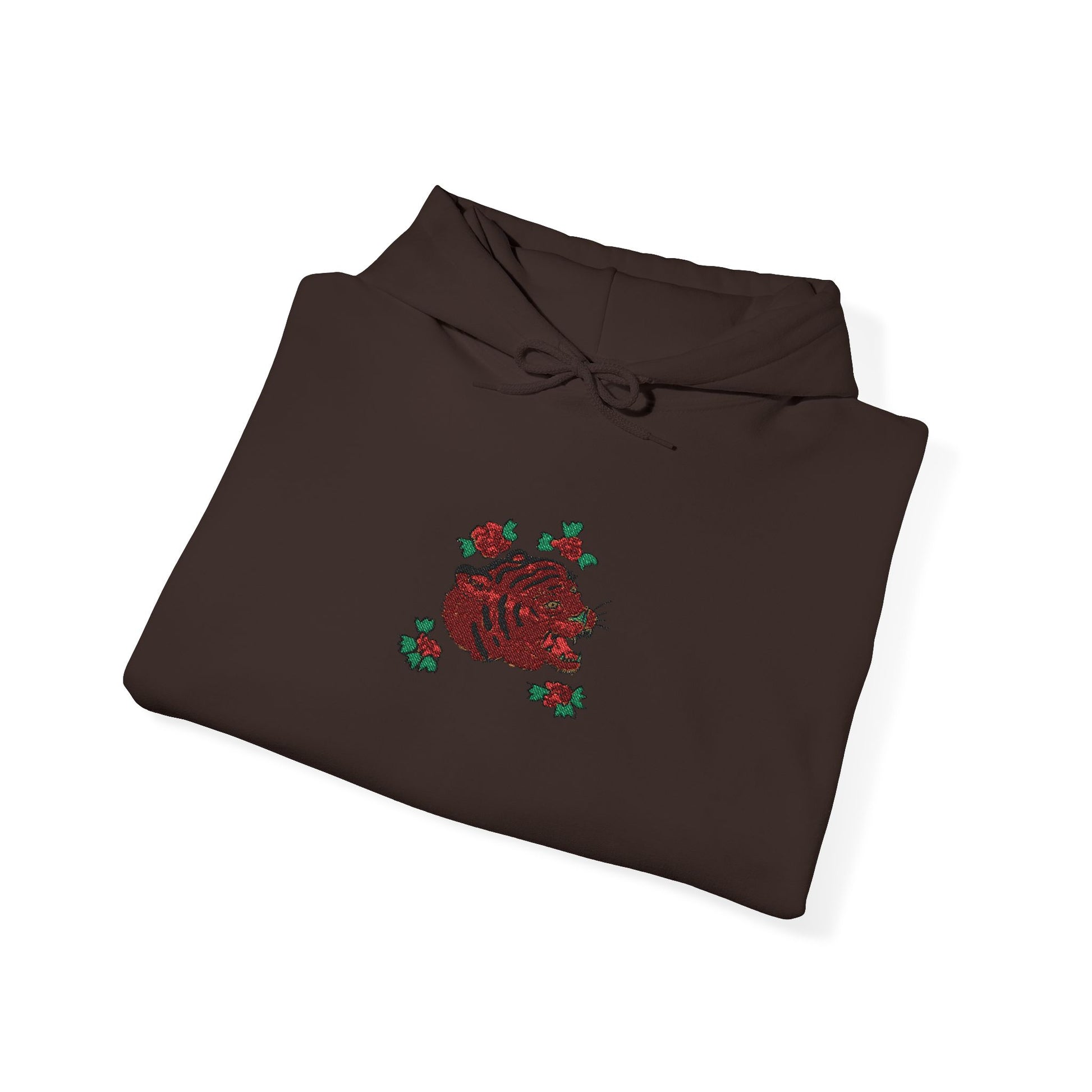 Tiger Embroidered Hooded Sweatshirt