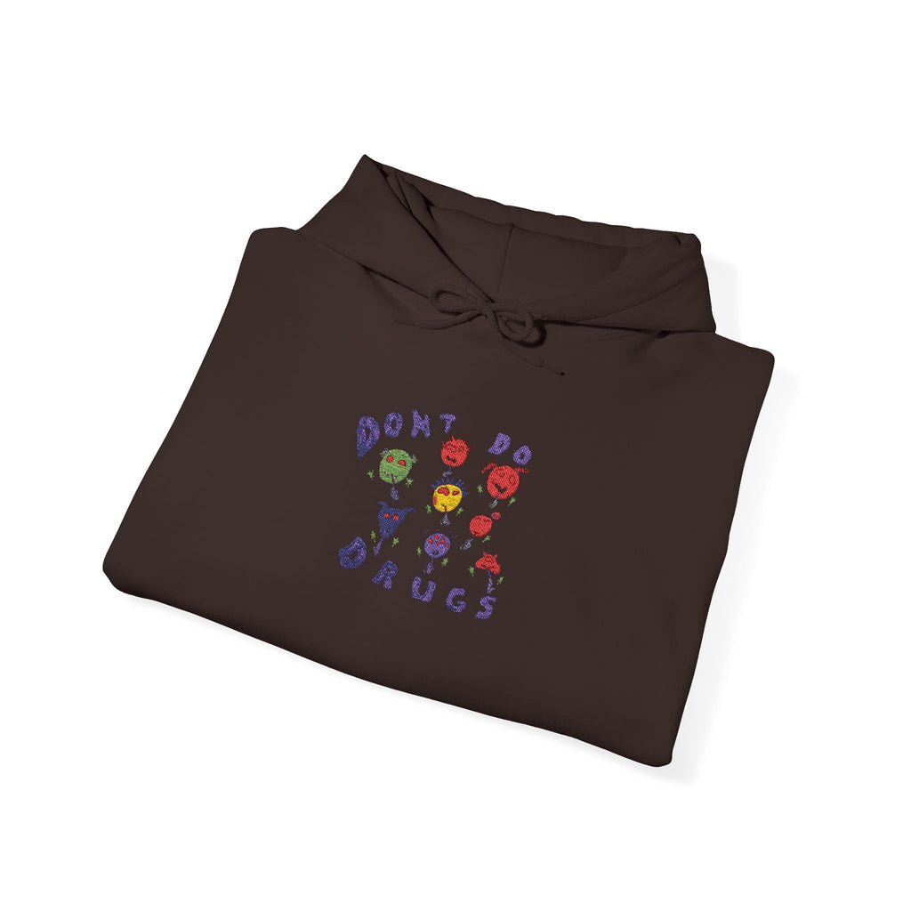 Don't Do Drugs Embroidered Hooded Sweatshirt